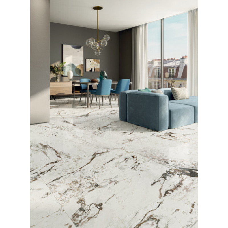 Плитка керамогранитная Panaria Perpetual Breccia warm 1200x1200х9мм гладкая/глянцевая PG8PE15