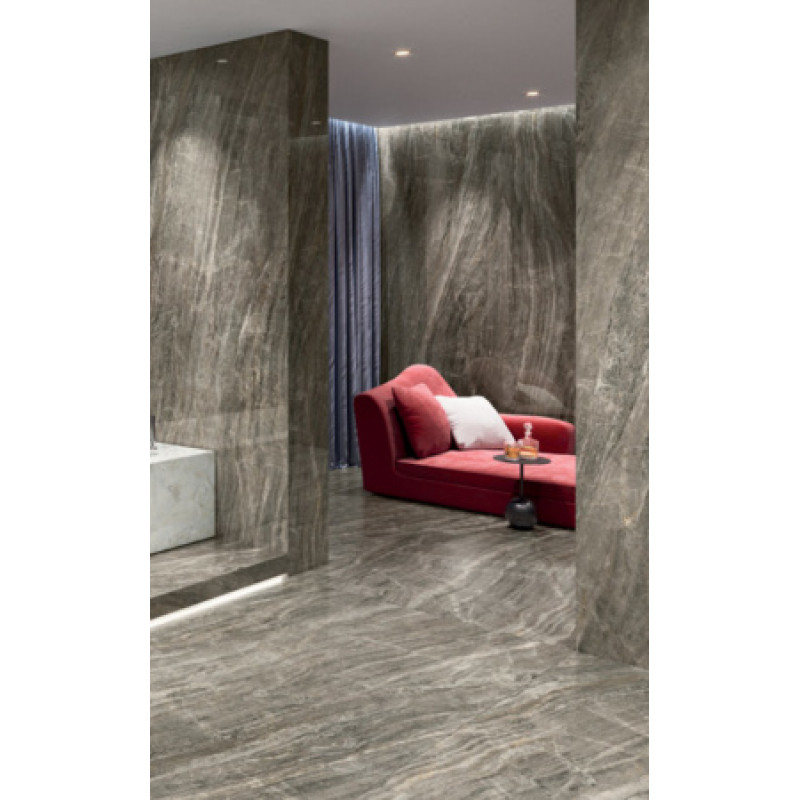 Плитка керамогранитная FMG Marmi maxfine Nuvolato grigio 1500x750х6мм гладкая/матовая silky SY175516MF6