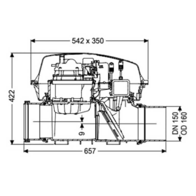 Підпірна насосна станція Kessel Pumpfix F DN150 24150