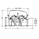 Автоматичний зворотний клапан Kessel Pumpfix F DN200 84200