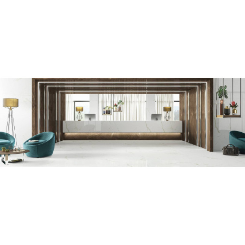Плитка керамогранітна FMG Marmi select Calacatta white 600x600х8мм гладка/полірована LU668389
