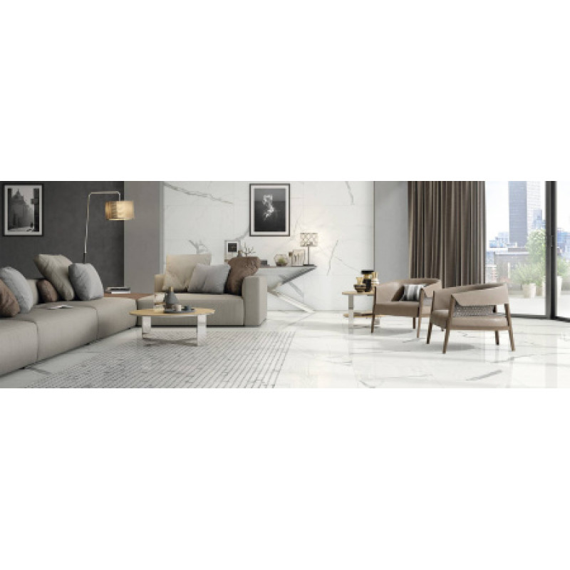 Плитка керамогранитная FMG Marmi select Bianco venato extra 1200x600х8мм гладкая/матовая P628300