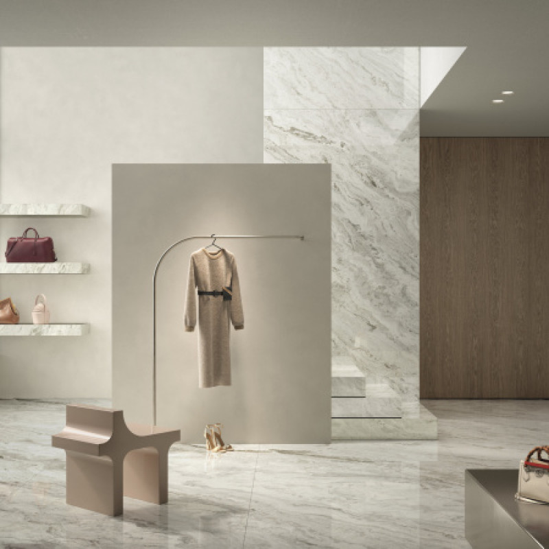 Плитка керамогранитная FMG Marmi maxfine Palissandro blue 3000x1500х6мм гладкая/полированная glint G315617MF6