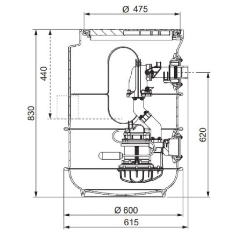 Насосная станция Kessel Aqualift F Basic Mono 829710PL