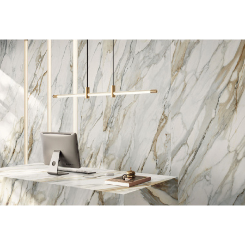 Плитка керамогранітна Panaria Perpetual Venato gold 2780x1200х6мм гладка/матова PZ6PE40