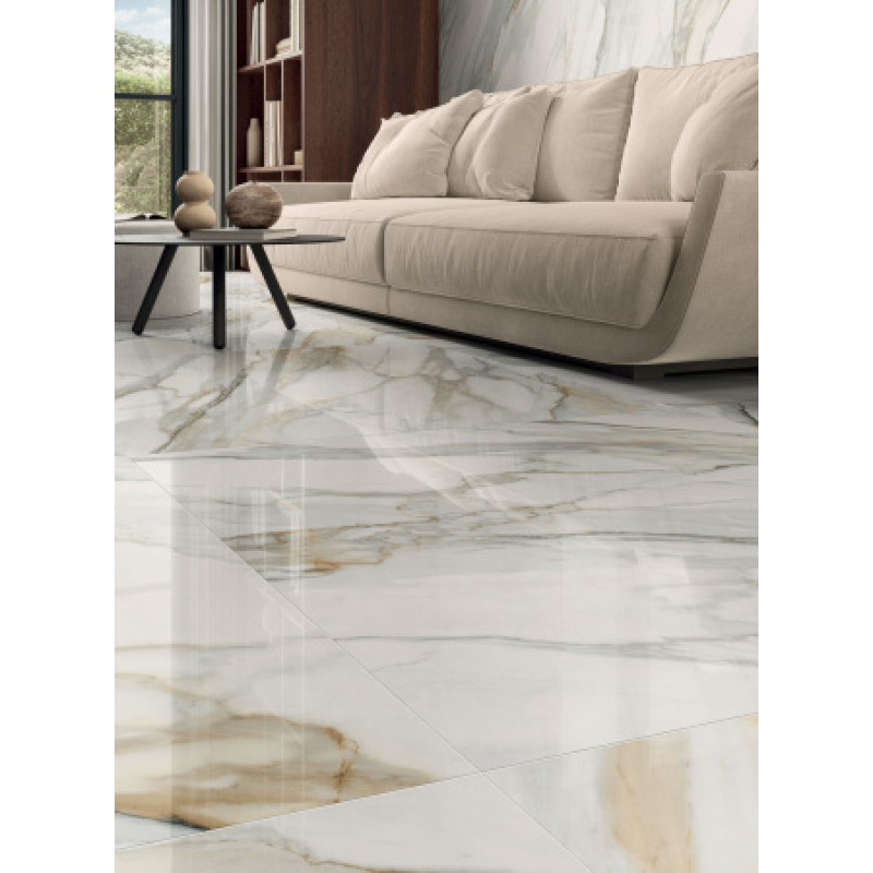 Плитка керамогранітна Panaria Perpetual Venato gold 600x1200х9мм гладка/глянсова PGXPE45