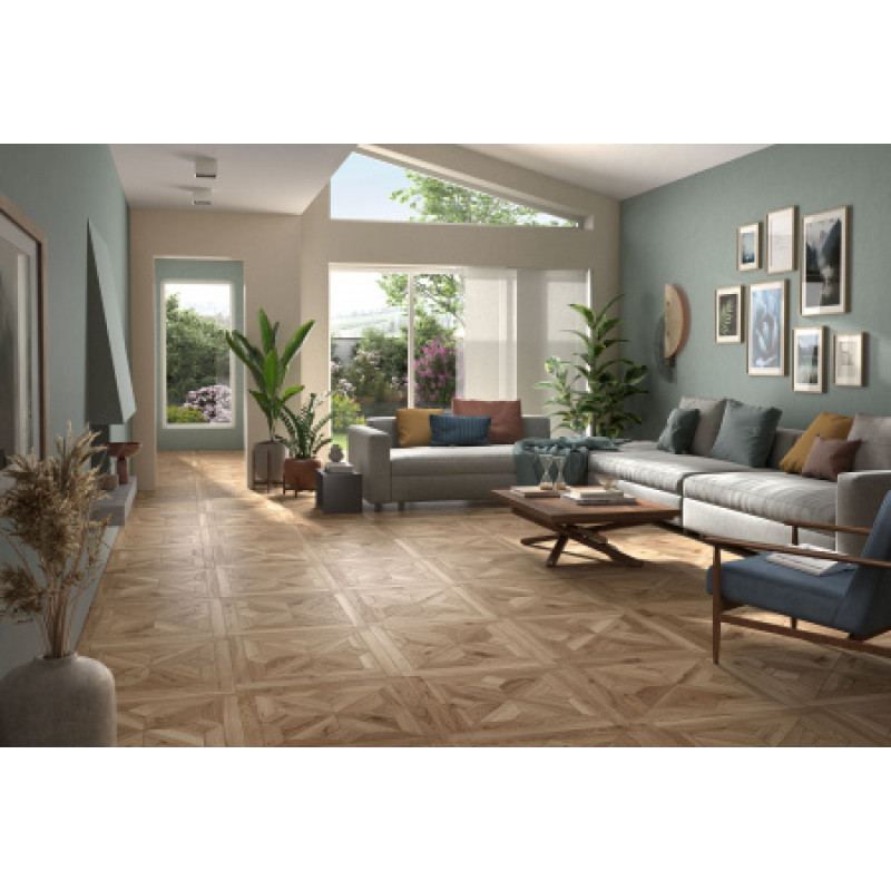 Плитка керамогранитная Panaria Borealis Abisko, декор Planks naturale 600x600х9,5мм гладкая/матовая PGWBE50