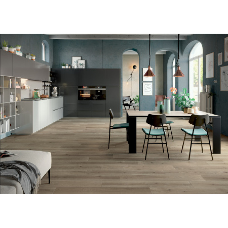 Плитка керамогранитная Blustyle Green Wood ASH naturale 200х1200х9,5мм структурная/матовая BG0GW00