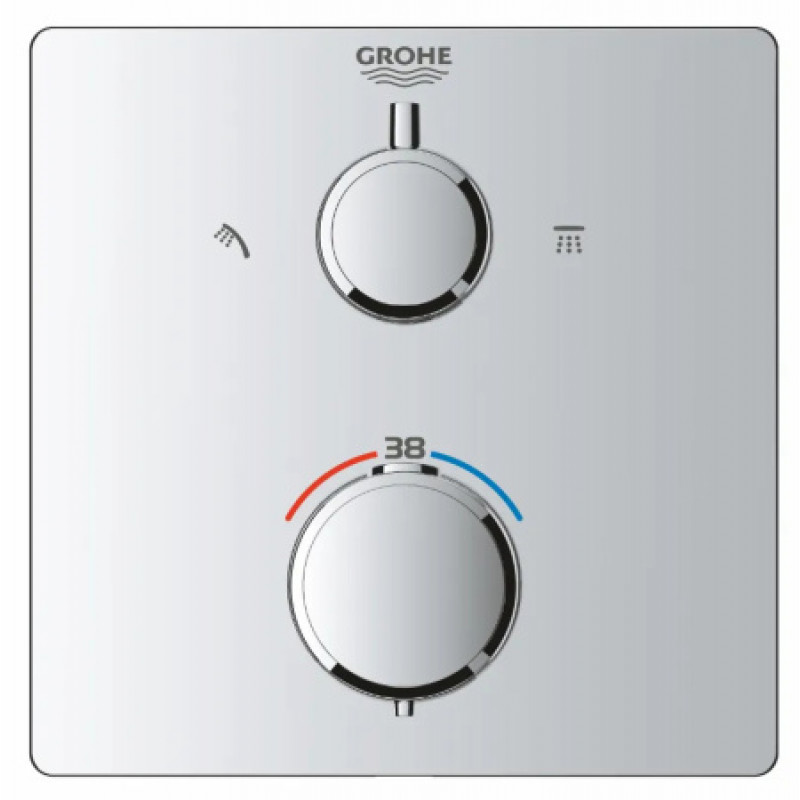 Душова система з термостатом Grohe Grohtherm Rainshower Mono 310 Cube 34870000
