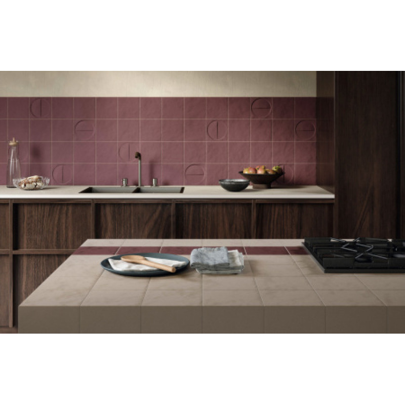 Плитка Iris Ceramica Bottega d`arte Amaranto 150x150х10мм структурная/матовая, для стены 511003
