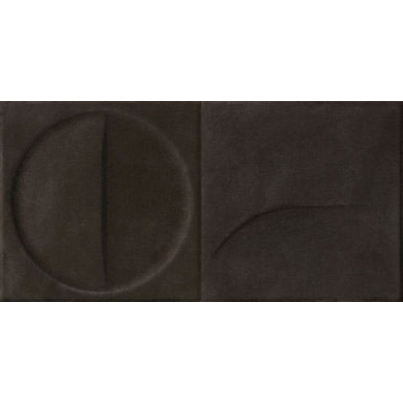 Плитка Iris Ceramica Bottega dʻarte, декор Motivi Ebano 150x150х10мм структурна/матова, для стіни 511018