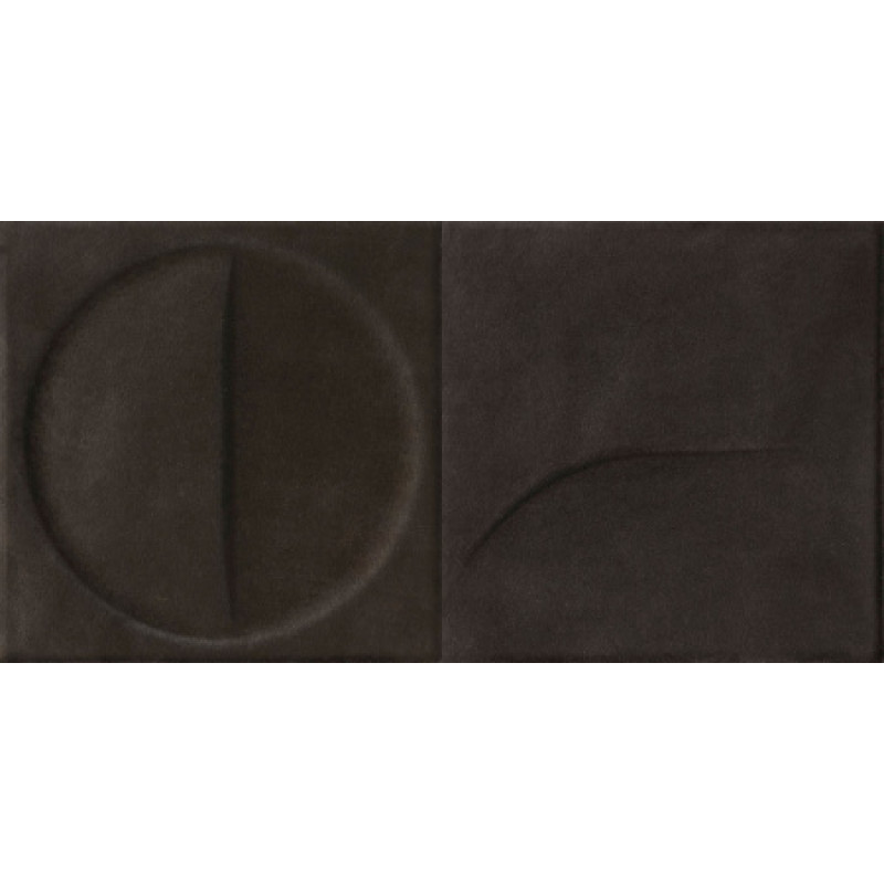 Плитка Iris Ceramica Bottega dʻarte, декор Motivi Ebano 150x150х10мм структурна/матова, для стіни 511018