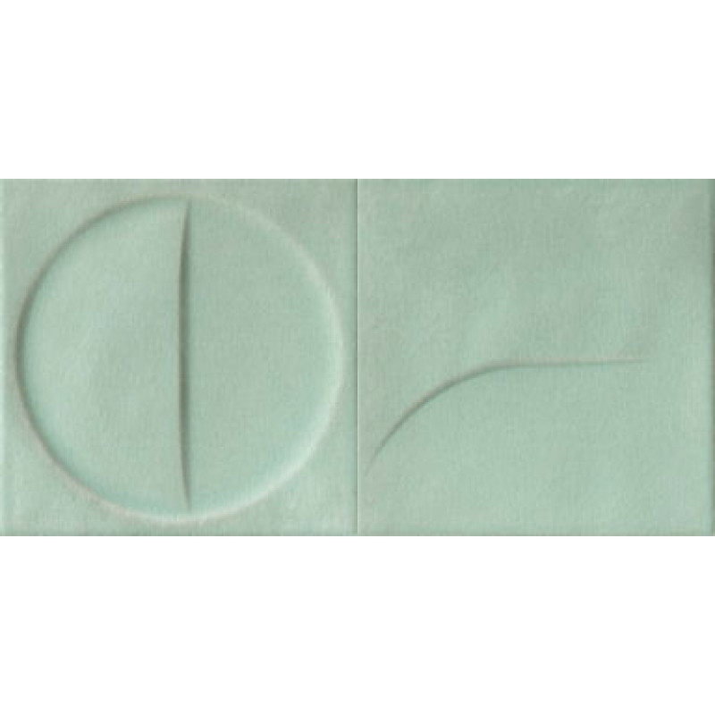 Плитка Iris Ceramica Bottega d`arte, декор Motivi Turchese 150x150х10мм структурная/матовая, для стены 511019