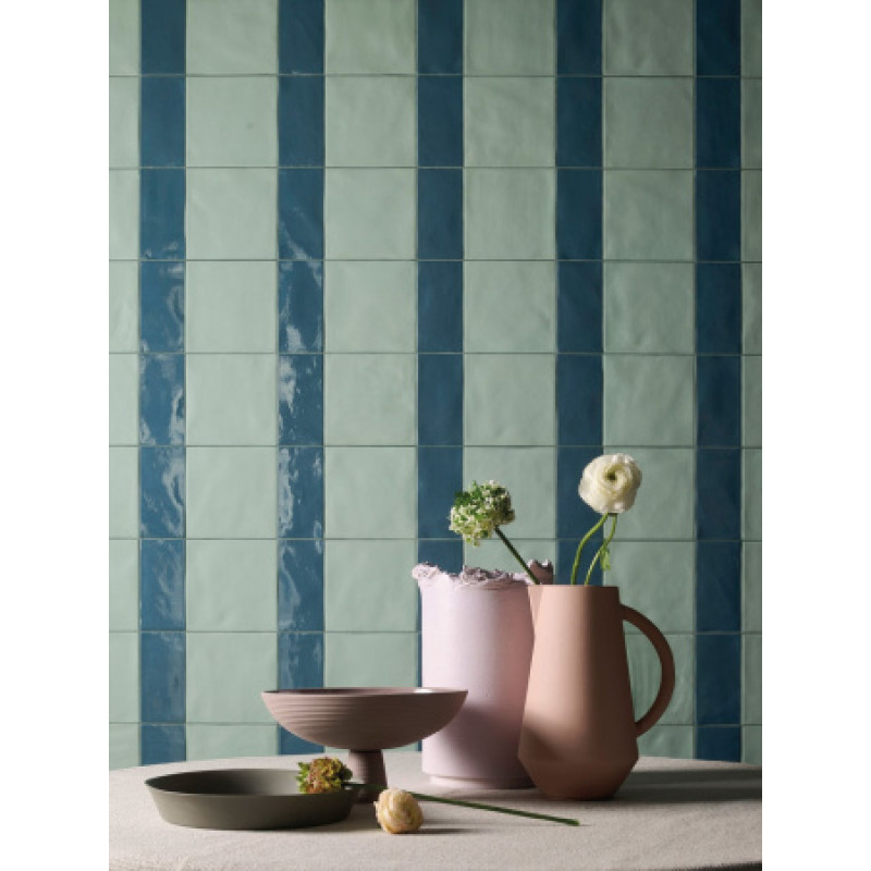 Плитка Iris Ceramica Bottega d`arte Oltremare 150x150х10мм структурная/глянцевая, для стены 511024