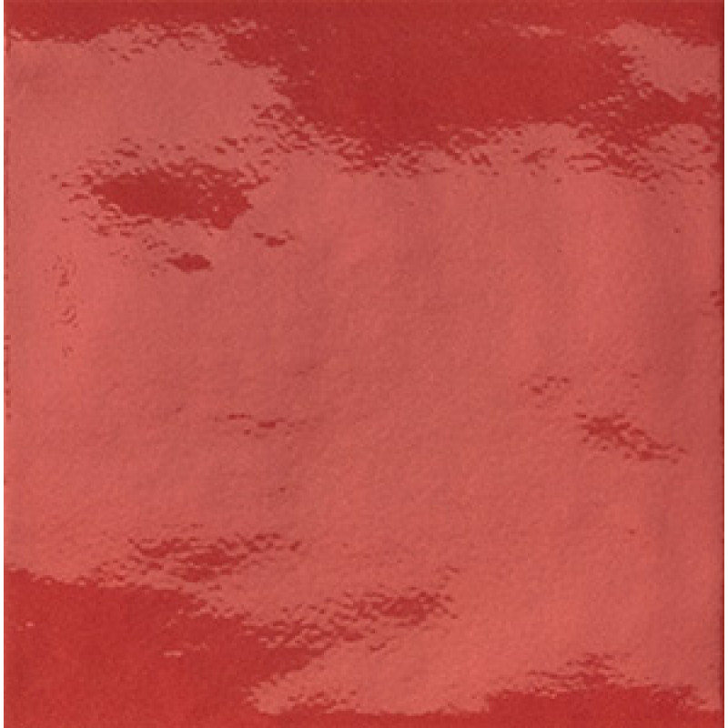 Плитка Iris Ceramica Bottega d`arte Rosso 150x150х10мм структурная/глянцевая, для стены 511032