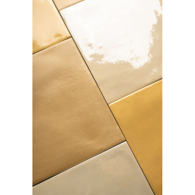 Плитка Iris Ceramica Bottega d`arte Crema lustrato 150x150х10мм структурная/глянцевая, для стены 511039
