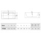 Ванна акриловая Hatria Vasche BT 02 170x74x59 см белый/Avorio 12Y7AZ25