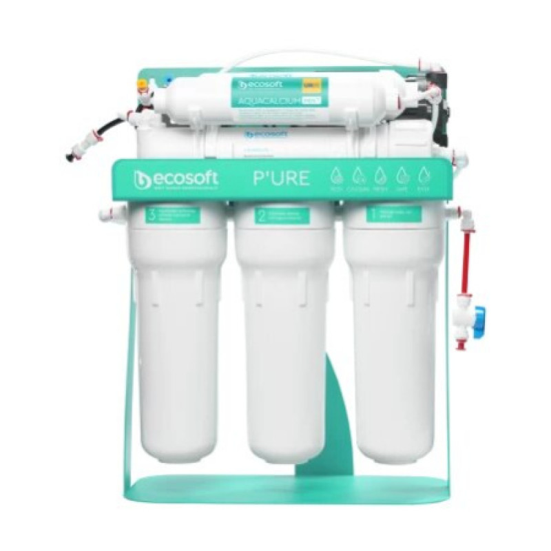 Фильтр обратного осмоса Ecosoft P'URE AquaCalcium MINT с помпой на станине MO675PSMACECO