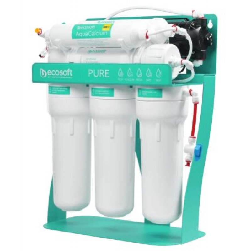 Фильтр обратного осмоса Ecosoft P'URE AquaCalcium MINT с помпой на станине MO675PSMACECO