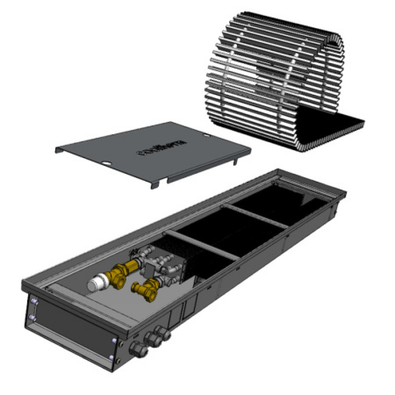 Внутрипольный конвектор Cooltherm Ventherm 1750/200/110 V-1750.200.110-P.С.