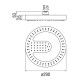Верхний душ Nobili Sole 290 мм AD139/138SB