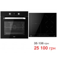 Комплект побутової техніки Teka (духова шафа Easy HCB 6535 чорна + варильна поверхня Flex Easy IBF 64200 S)