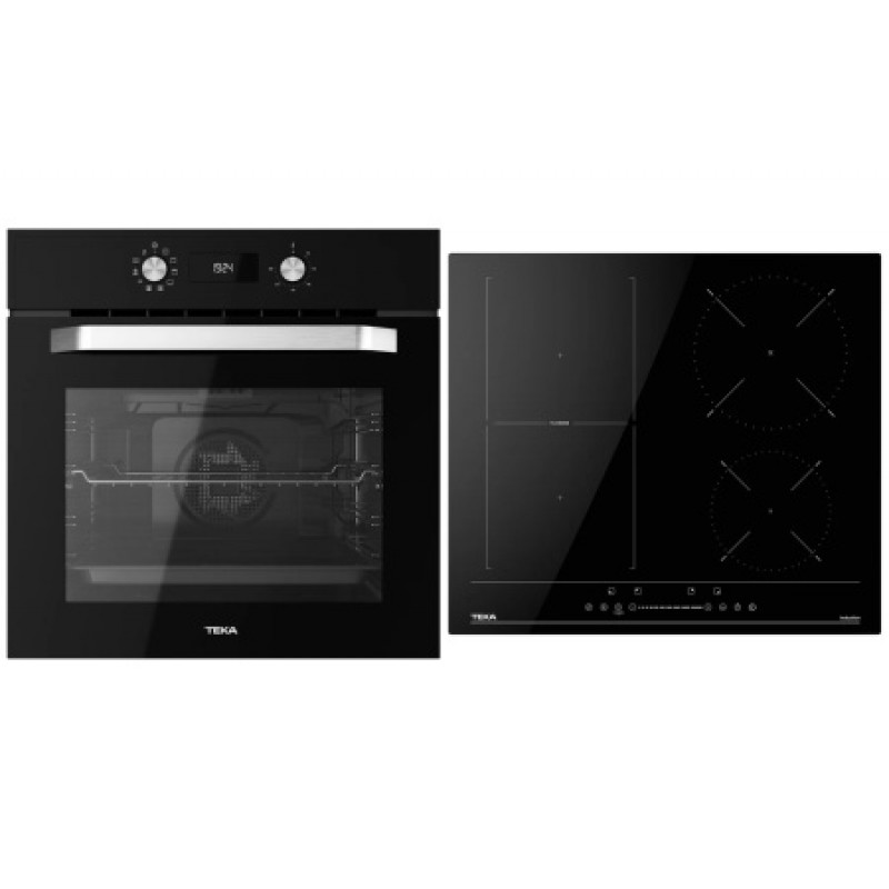 Комплект бытовой техники Teka (духовой шкаф Easy HCB 6535 черный + варочная поверхность Flex Easy IBF 64200 S)