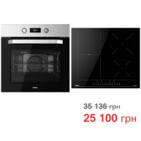 Комплект бытовой техники Teka (духовой шкаф Easy HCB 6535 хром + варочная поверхность Flex Easy IBF 64200 S)