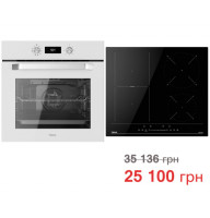 Комплект побутової техніки Teka (духова шафа Easy HCB 6535 біла + варильна поверхня Flex Easy IBF 64200 S)