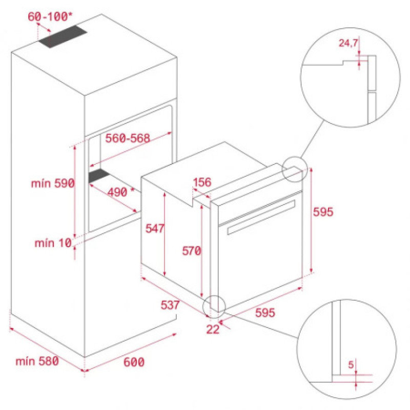 Комплект бытовой техники Teka (духовой шкаф Easy HCB 6535 белый + варочная поверхность Flex Easy IBF 64200 S)