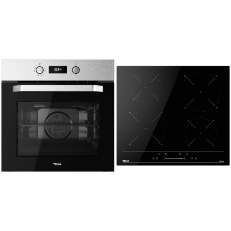 Комплект бытовой техники Teka (духовой шкаф Easy HCB 6535 хром + варочная поверхность Easy IBC 64100 S)