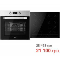 Комплект бытовой техники Teka (духовой шкаф Easy HCB 6535 хром + варочная поверхность Easy IBC 64100 S)