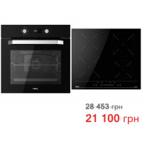 Комплект бытовой техники Teka (духовой шкаф Easy HCB 6535 черный + варочная поверхность Easy IBC 64100 S)