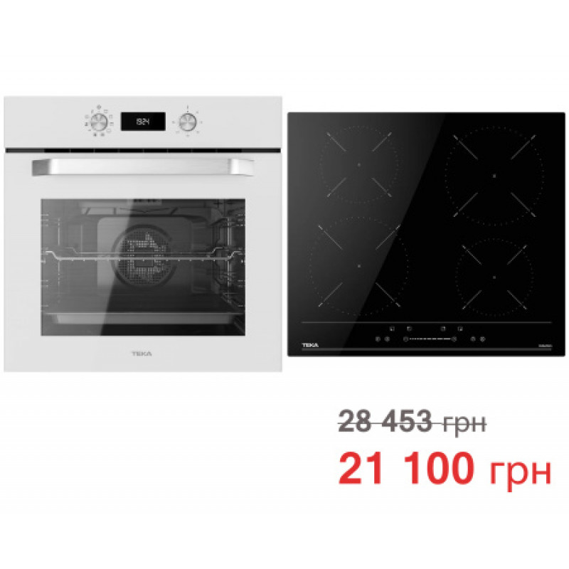 Комплект бытовой техники Teka (духовой шкаф Easy HCB 6535 белый + варочная поверхность Easy IBC 64100 S)