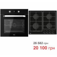 Комплект бытовой техники Teka (духовой шкаф Easy HCB 6535 черный + варочная поверхность GBC 64100 KBN BK черная)