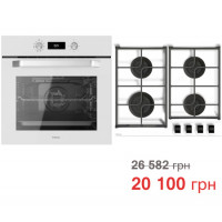 Комплект побутової техніки Teka (духова шафа Easy HCB 6535 біла + варильна поверхня GBC 64100 KBN BK біла)