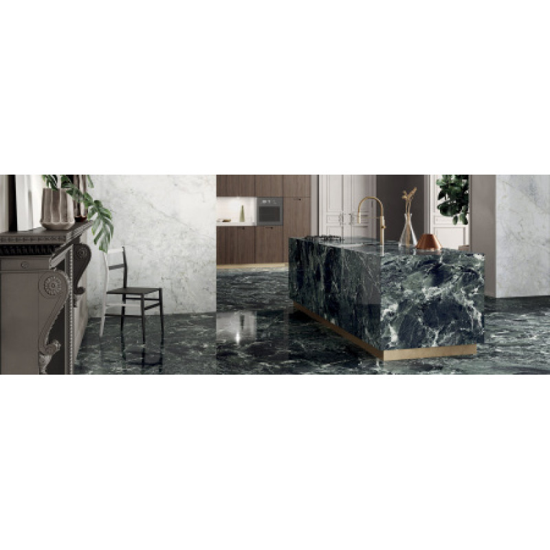 Плитка керамогранитная FMG Marmi maxfine Aosta green marble 2700x1200х6мм гладкая/полированная L2712486MF6
