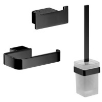 Набір аксесуарів для туалетної кімнати 3-в-1 Emco Loft Black 059813300