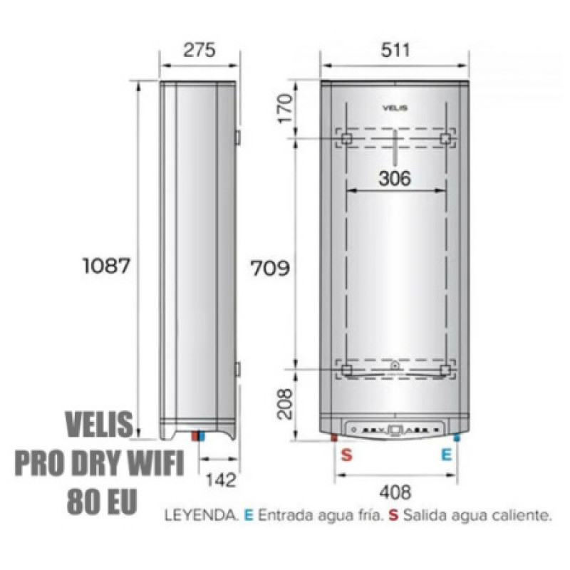 Бойлер Ariston Velis Pro Dry  WIFI 80 EU 3100909