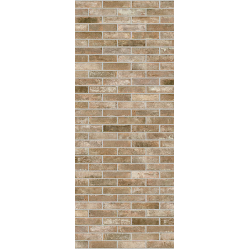 Плитка керамогранитная Dado Ceramica Brik One Terre D`umbria 74x310х9мм структурная/матовая BKN002