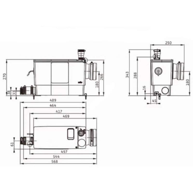 Насосна установка Wilo DrainLift MINI3-XS/WC-EF 6095128