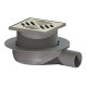 Трап Kessel горизонтальний Ultraflat54 DN50 із ґратами 120х120 ILP20_BOON_ULTR