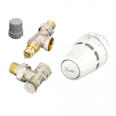 Комплект для радиатора Danfoss с боковым подключением осевой RA+RA-FN+RLV-S 1/2" 015G5311