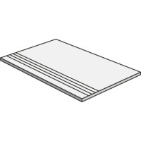 Плитка керамогранитная, ступень Blustyle Advantage Silver 300x600х9мм шероховатая/матовая BGDAD35