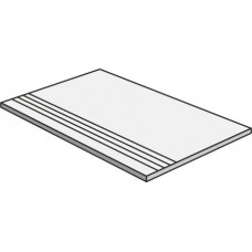 Плитка керамогранитная, ступень Blustyle Advantage Silver 300x600х9мм шероховатая/матовая BGDAD35