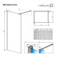 Душевая перегородка Radaway NES Walk-in 1000x2000 мм 10013100-01-01