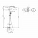 Душевая система с термостатом Bossini Elios Shower L10402001030008