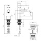 Смеситель для раковины Bossini Teo-M Nero opaco Z00701000073005