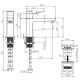 Смеситель для раковины Bossini Aki-M Cromo Z00707000030005
