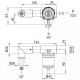 Монтажная часть  смесителя для раковины Bossini Z00801000000005